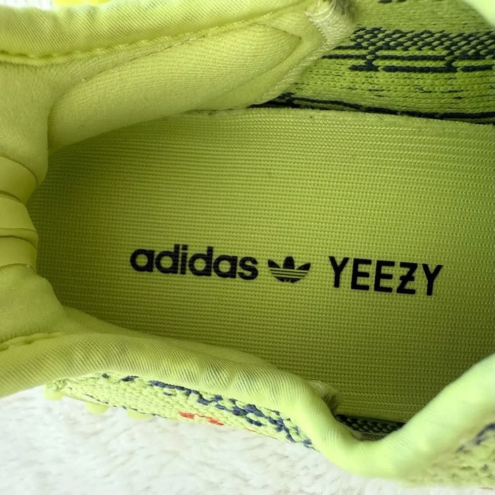 Adidas Yeezy 350 V neon black unisex size 8 US M Authentic - Picture 3 of 5